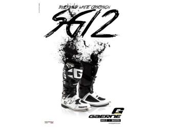 Gaerne  BOOTS SG 12 WHITE BLACK LIMITED EDITION 