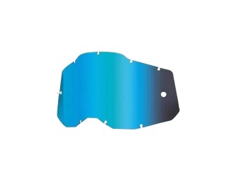 100% RC2/AC2/ST2 Replacement Lens - Mirror Blue