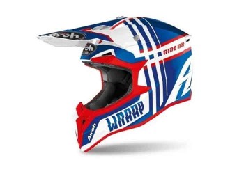 AIROH AIROH WRAAP YOUTH BROKEN BLUE/RED G