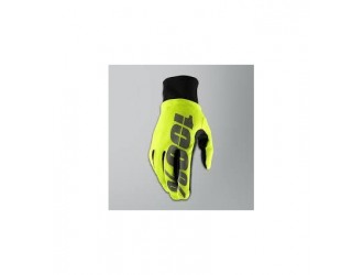 100% HYDROMATIC Waterproof Glove Neon Yellow