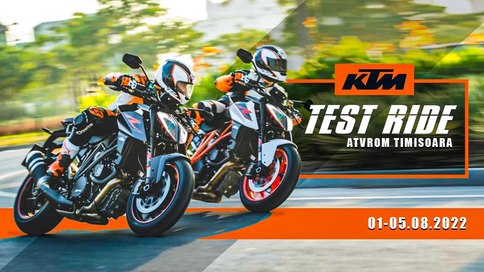 Ride test KTM la Timisoara