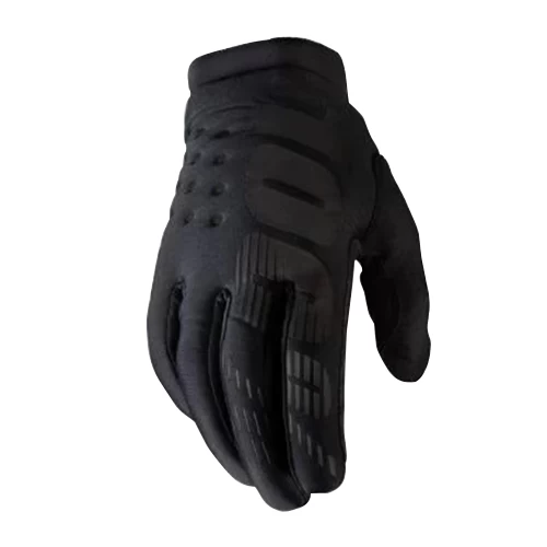 100% BRISKER Gloves Black/Grey