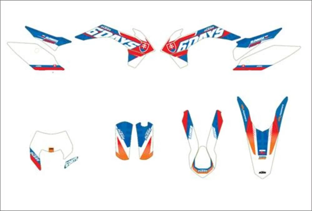 KTM Slovakia Six Days graphics kit