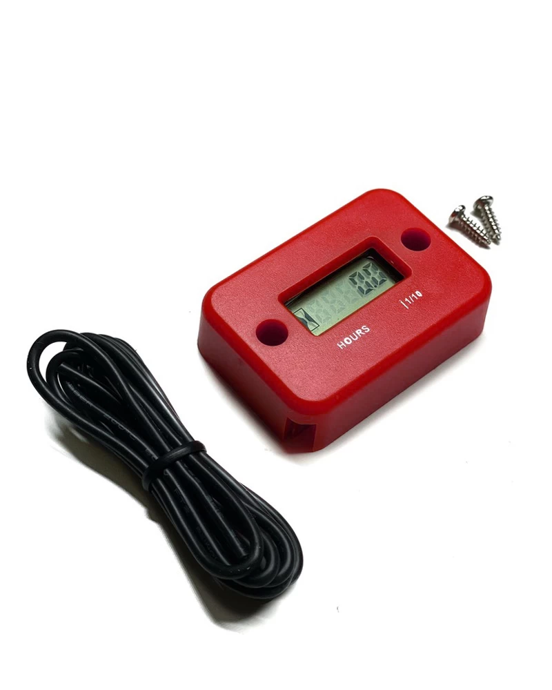 Extreme Parts Waterproof hour meter counter for Enduro's/ ATV Red