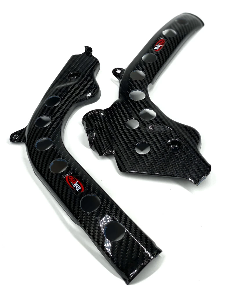 Extreme Parts Tekmo Carbon Chassis Protection Frame Guards with grips | 2016-2019 KTM & Husqvarna
