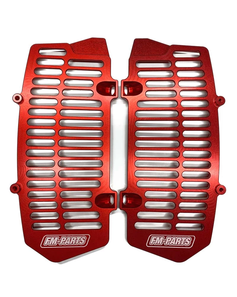 Extreme Parts UniBody Radiator Guards for KTM / Husqvarna / Gas Gas 2020-2023 Red