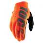 100% BRISKER Gloves Fluo Orange/Black