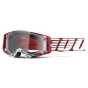 100% ARMEGA Goggle Oversized Deep Red Clear Lens