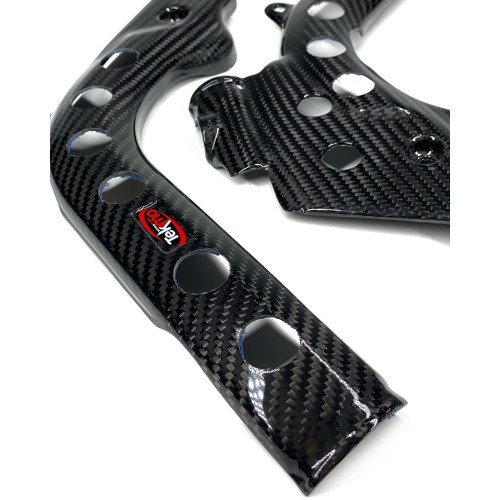 Extreme Parts Tekmo Carbon Chassis Protection Frame Guards with grips | 2016-2019 KTM & Husqvarna