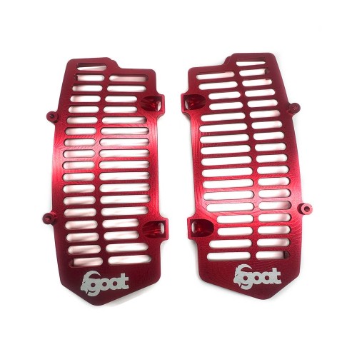Extreme Parts GOAT UniBody Radiator Guards for KTM / Husqvarna / GAS GAS 2024 Red