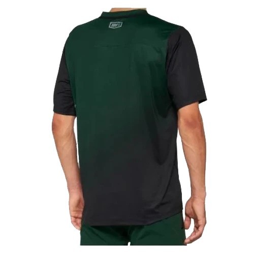 100% CELIUM Short Sleeve Jersey Forest Green/Black